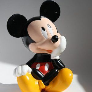 Vintage Mickey Mouse Disney Coin Bank Applause Kids room Decor